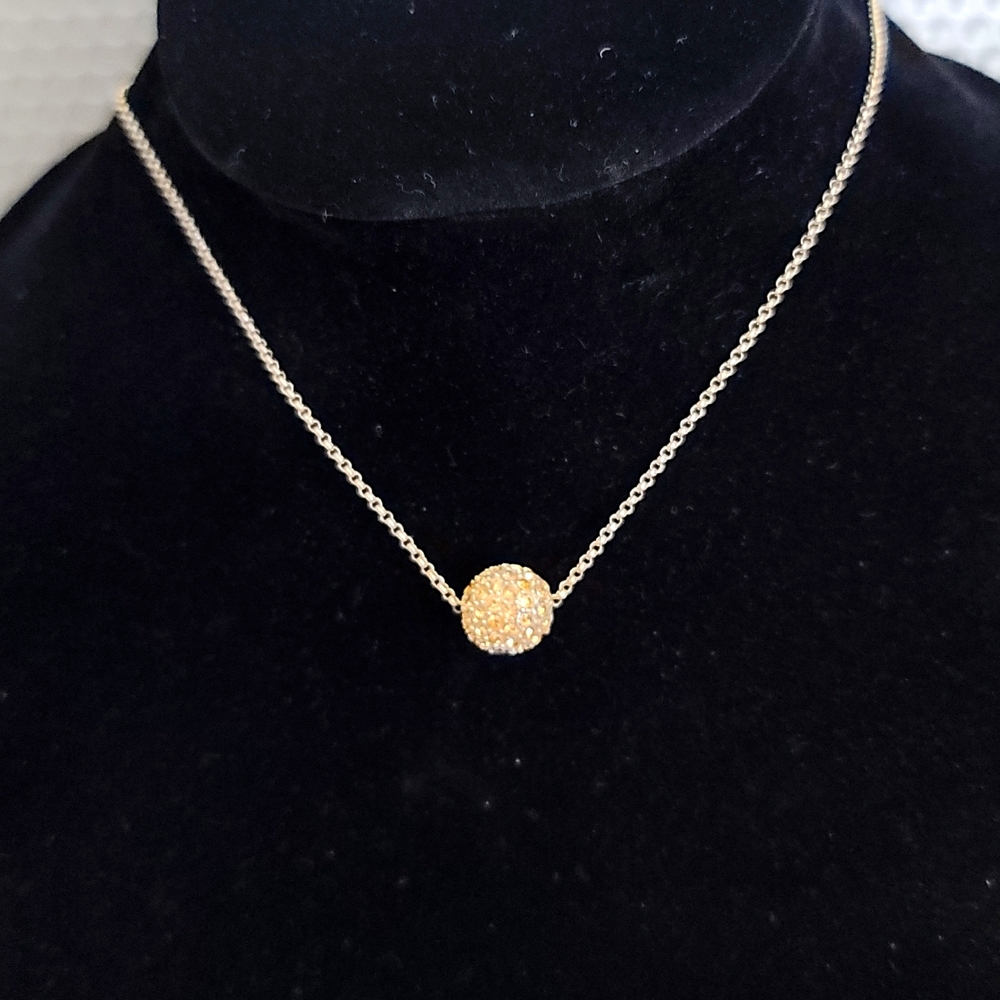 Monet "Fireball" Sliding Charm Necklace